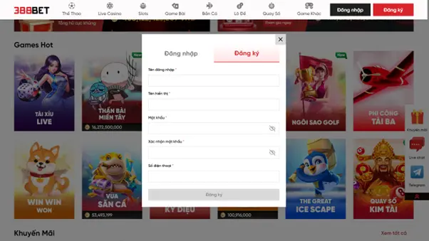 Hướng dẫn từng bước đăng ký trên website 388Bet